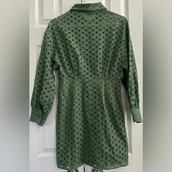 Sandro Broderie anglaise shirt dress Dress size 36 - Picture 4 of 12